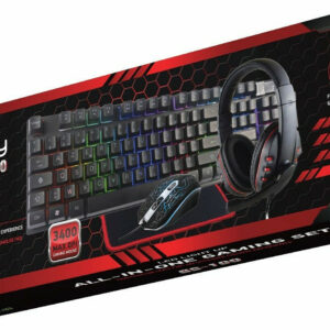 Noozy Gaming Set GS100- Keyboard with RGB lighting, Mouse & Headset - Image 4
