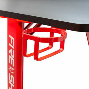 WHITE SHARK Gaming Desk με RGB Φωτισμό,  FIRE SHADOW 128.5x60x75cm - Image 3