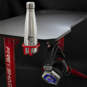 WHITE SHARK Gaming Desk με RGB Φωτισμό,  FIRE SHADOW 128.5x60x75cm - Image 4
