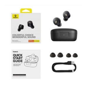 Baseus Bowie E18 Wireless Earbuds Bluetooth 5.3 TWS - Μαύρο - Image 5