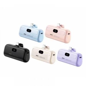 REMAX Capsule Power Bank 5000mAh RPP-633 (Lightning) Μαύρο - 3000000870969 - Image 3