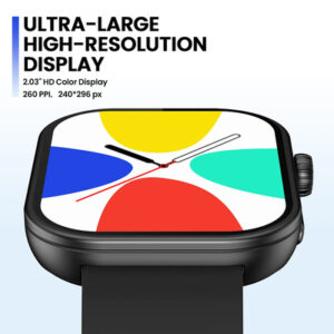 ZEBLAZE Btalk Plus Smartwatch με Λειτουργία Bluetooth Κλήσεων, 2.03" IPS, IP68 - Μαύρο - Image 3