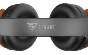 DOQAUS Headphones DESIGN 1 Ασύρματα & Ενσύρματα Bluetooth 5.3 - Μαύρο/Καφέ dm - Image 2