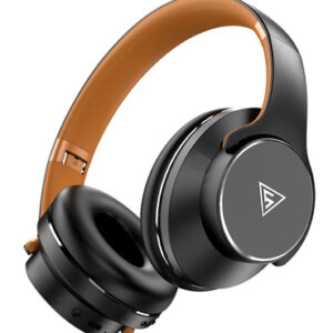 DOQAUS Headphones DESIGN 1 Ασύρματα & Ενσύρματα Bluetooth 5.3 - Μαύρο/Καφέ dm - Image 4