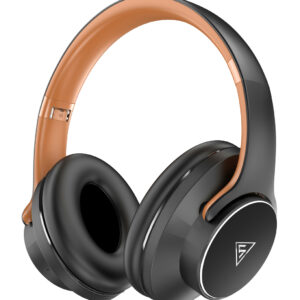 DOQAUS Headphones DESIGN 1 Ασύρματα & Ενσύρματα Bluetooth 5.3 - Μαύρο/Καφέ dm - Image 1