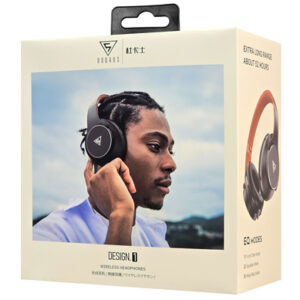 DOQAUS Headphones DESIGN 1 Ασύρματα & Ενσύρματα Bluetooth 5.3 - Μαύρο/Καφέ dm - Image 8