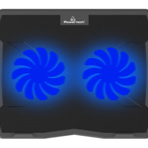 POWERTECH PT-930 Βάση & Ψύξη Laptop έως 15.6", 2x 125mm Fans, LED, Μαύρο dm - Image 3