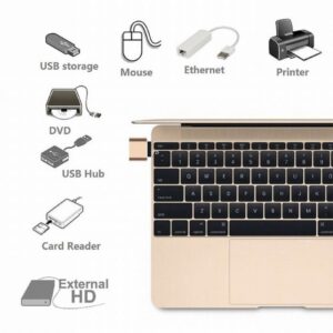 Maxlife USB OTG To Type C Αντάπτορας - Μαύρο - Image 3