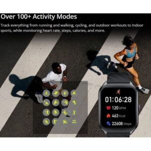 ZEBLAZE Smartwatch GTS 4, Heart Rate, 1.94" AMOLED, IP68, Mαύρο - Image 7