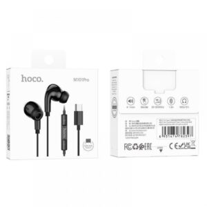 Hoco Handsfree Ακουστικά Type C M101 Pro Earbuds Μαύρο - Image 4