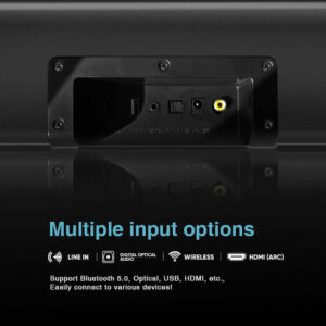 SONIC GEAR Soundbar 5 Bluetooth & HDMI 140W & Τηλεχειριστήριο, Μαύρο SB-HD7000-B - Image 5