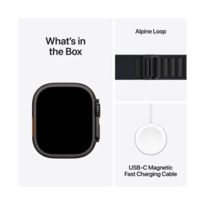Apple Watch Ultra 3 GPS + Cellular 49mm (Black Titanium Case with Black Alpine Loop - Medium) 193378MS - Image 3