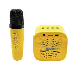 LAMTECH KARAOKE με Ασύρματο Μικρόφωνο Tigronie & Εφέ Φωτισμού, Κίτρινο LAM980237SN - Image 3