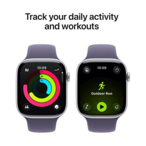 Apple Watch Series 11 GPS + Cellular 42mm Silver Aluminium Case with Purple Fog Sport Band - M/L - Image 3