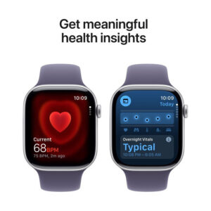Apple Watch Series 11 GPS + Cellular 42mm Silver Aluminium Case with Purple Fog Sport Band - M/L - Image 4