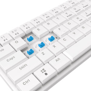WHITE SHARK - NAGAMAKI Mechanical Keyboard, White, US, Blue Switches, GK-006221 NAGAMAKI-W-US-BLUE.SW - Image 7