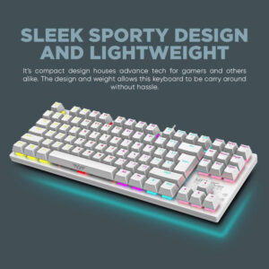 ARMAGGEDDON - NEO Mechanical Keyboard, White, Linear Red Switches, MKA-2C NEO MKA-2C-NWL - Image 5