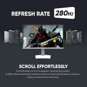 ARMAGGEDDON QD-OLED Gaming Monitor 27″ QHD 2560×1440 280Hz με Χρόνο Απόκρισης 1ms GTG Μαύρο, PXP-27UXO-B - Image 4