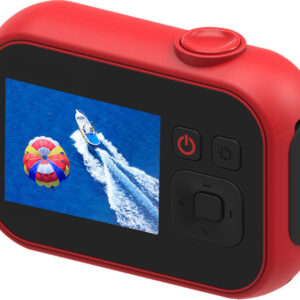 LAMTECH 2in1 Αδιάβροχη Action Camera FHD (1080p) με Οθόνη 2”, Κόκκινη LAM111993 - Image 3