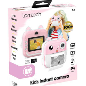LAMTECH Compact Παιδική Φωτογραφική Μηχανή 2MP με Θερμική Εκτύπωση, Pink, LAM114291 - Image 4
