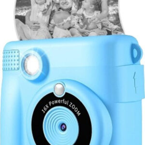 LAMTECH Kid Instant Παιδική Φωτογραφική Μηχανή 2MP με Θερμική Εκτύπωση, Blue, LAM114246 - Image 8