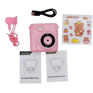 LAMTECH Kid Instant Παιδική Φωτογραφική Μηχανή 2MP με Θερμική Εκτύπωση, Pink, LAM114253 - Image 7