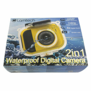 LAMTECH 2in1 Αδιάβροχη Action Camera FHD (1080p) με Οθόνη 2'' , Κίτρινη, LAM112013 - Image 9