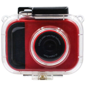 LAMTECH 2in1 Αδιάβροχη Action Camera FHD (1080p) με Οθόνη 2”, Κόκκινη LAM111993 - Image 8