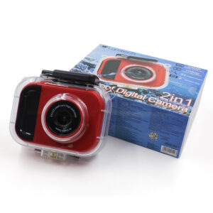 LAMTECH 2in1 Αδιάβροχη Action Camera FHD (1080p) με Οθόνη 2”, Κόκκινη LAM111993 - Image 12