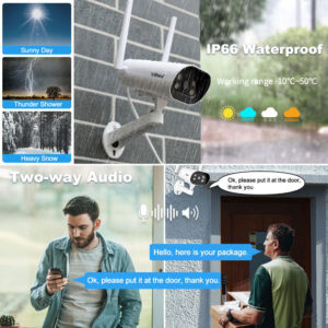 SRIHOME - 4 Ασύρματες Κάμερες Παρακολούθησης IP 1080p με Καταγραφικό NVS001-4IPC037SN - Image 4