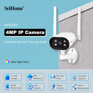 SRIHOME - 4 Ασύρματες Κάμερες Παρακολούθησης IP 1080p με Καταγραφικό NVS001-4IPC037SN - Image 5