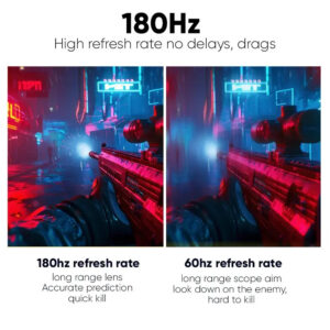 ARMAGGEDDON 32'' Gaming Monitor PIXEL+++ 180Hz, 1ms GTG, WQHD 2560x1440, PXP-32PRO-B - Image 5